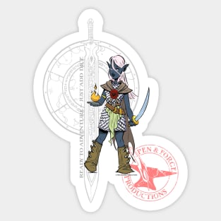 Half-Drow Adventurer Sticker